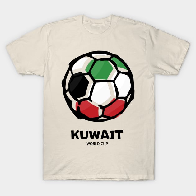 Kuwait Football Country Flag T-Shirt by KewaleeTee